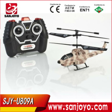 Helicóptero de controle SJY-U809A para crianças rc militar míssil helicóptero rc brinquedos Cobra Míssil de Lançamento